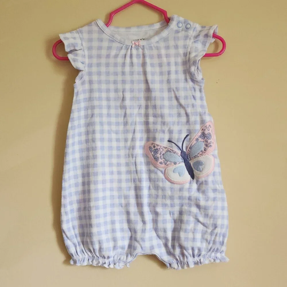 Carters - Adorable Butterfly Romper Size 6 Months